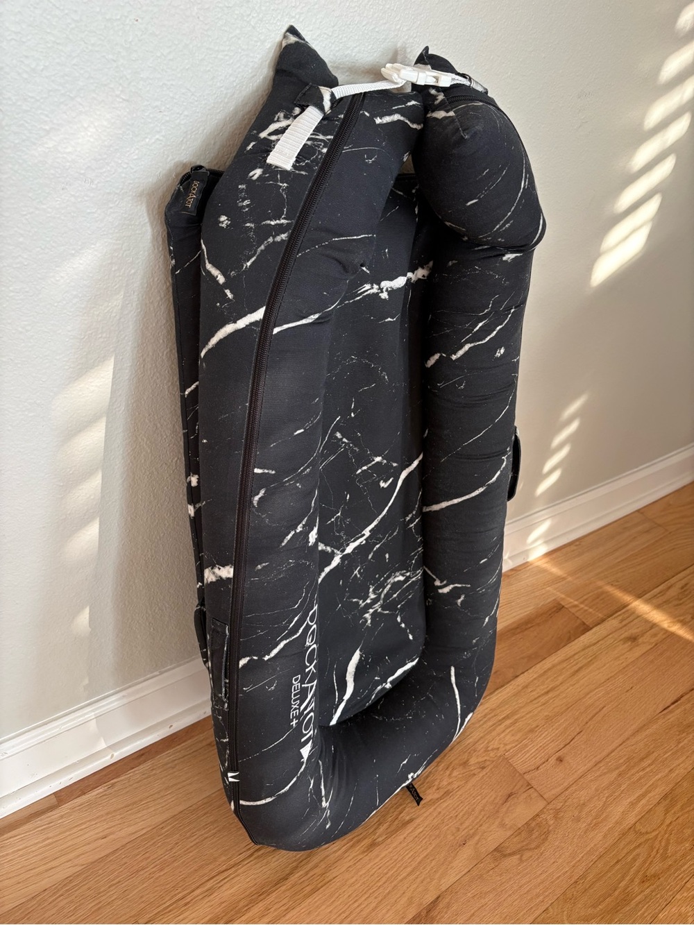 Dock A Tot Deluxe Plus Black Marble Infant Lounger Baby - Picture 2 of 6